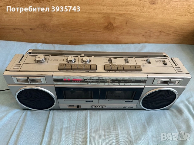 Sharp gf 450 Japan boombox , снимка 4 - Радиокасетофони, транзистори - 55057702