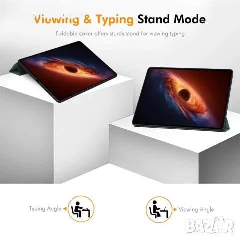 ENKAY HAT PRINCE за Honor MagicPad 4 / MagicPad 3 Pro 12.3" Кожен TPU Калъф Tri-Fold Стойка със Скри, снимка 7 - Калъфи, кейсове - 55525587