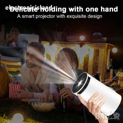 Преносим видео проектор Rukiplay HY300, 4k, Android, 3D холограмен екран, WiFi, Bluetooth, Google, снимка 8 - Плейъри, домашно кино, прожектори - 54606993