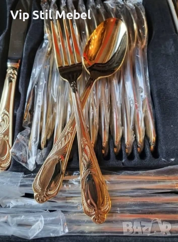 Прибори за хранене Solingen 24k позлата , снимка 3 - Прибори за хранене, готвене и сервиране - 54143226