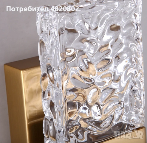 LightCrystal – модерна дизайнерска стенна лампа, снимка 2 - Лампи за стена - 54563729