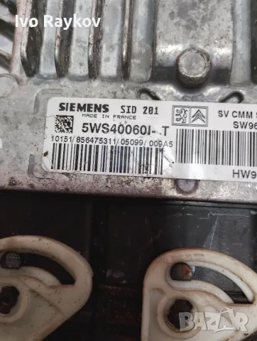 Компютър , ECU , 5WS40060I-T , SID 201 , Peugeot 607 2.7HDI, снимка 6 - Части - 55600751