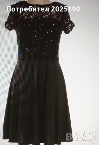 Дамска черна рокля Н&М 