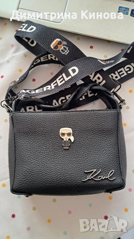 Черна малка чанта Karl Lagerfeld 
