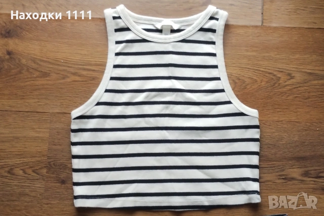Къси панталонки MANGO + кроп топ, размер 34 XS, перфектни, снимка 4 - Къси панталони и бермуди - 54371901