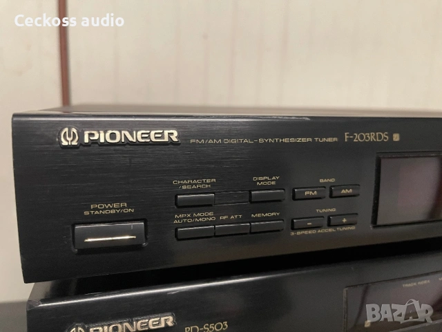 Pioneer F-203RDS – Vintage Hi-Fi Digital Tuner / RDS / Black Edition, снимка 3 - Ресийвъри, усилватели, смесителни пултове - 54802374