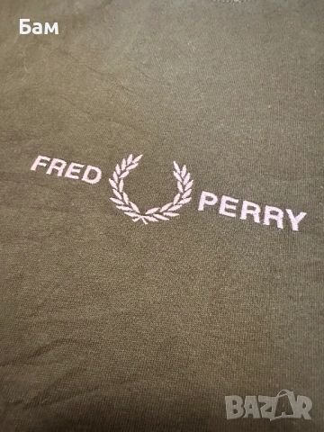 Оригинална мъжка тениска Fred Perry Central Logo Tee размер М, снимка 3 - Тениски - 54640853