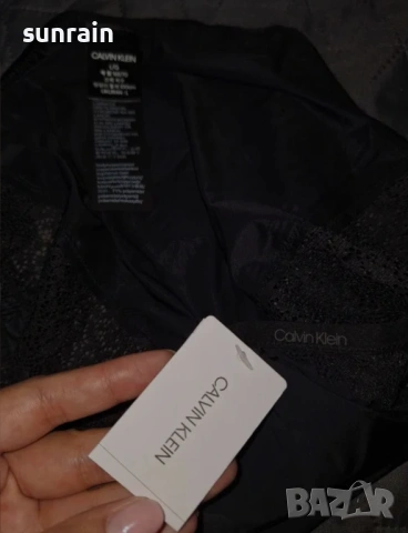 дамски черни бикини Calvin Klein, снимка 4 - Бельо - 54378413