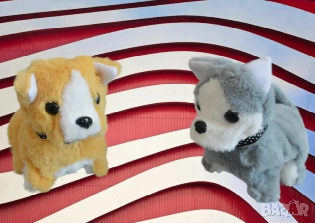 🔥 Плюшено куче, което ходи и лае – хит играчка