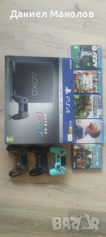 Плейстейшън 4 Едишън 1 ТВ+ подарък 5 игри 