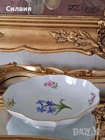Малка чинийка Meissen ⚔️, снимка 6 - Антикварни и старинни предмети - 54703823