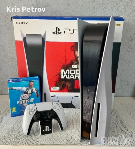 Конзола PS5 Disc Edition + Игра FIFA 19