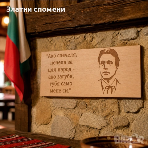 Патриотична Дървена Табела