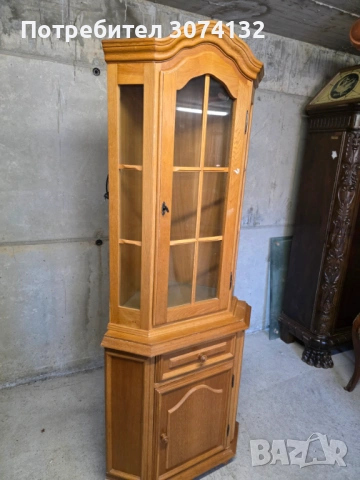 Витрина за ъгъл в стил Рустик, снимка 2 - Секции и витрини - 54235074