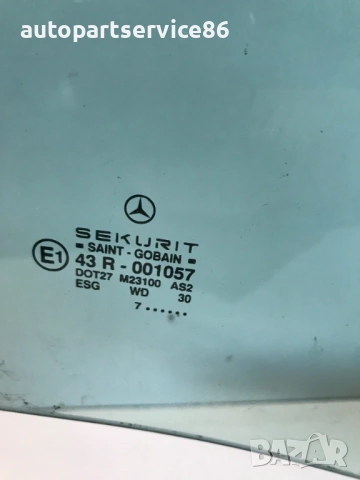 Стъклен прозорец на задната дясна врата за Mercedes W202 Estate (1997) 43R-001057, снимка 2 - Части - 54149655