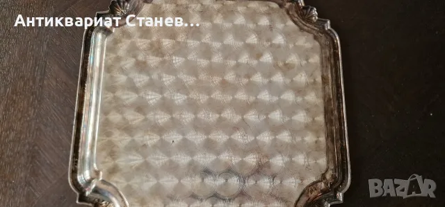 Аристократичен винтидж посребрен поднос, снимка 9 - Антикварни и старинни предмети - 55316633