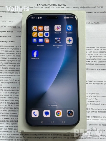 Honor Magic 8 Pro 512GB / 12GB RAM / ГАРАНЦИЯ! / КАТО НОВ!, снимка 3 - Huawei - 54870666