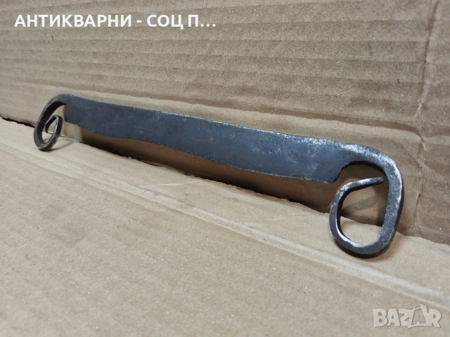 Стар Кован Рукан, Дърводелски Нож За Белене На Дърво. / НОМЕР 1746., снимка 4 - Антикварни и старинни предмети - 53967503
