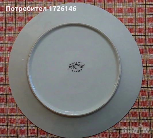 Порцеланови чинии със златен кант 2 броя на Rörstrand, Sweden , снимка 5 - Чинии - 54046312