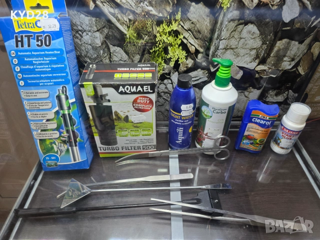 Продавам 60 литра аквариум, снимка 6 - Аквариуми - 54091938