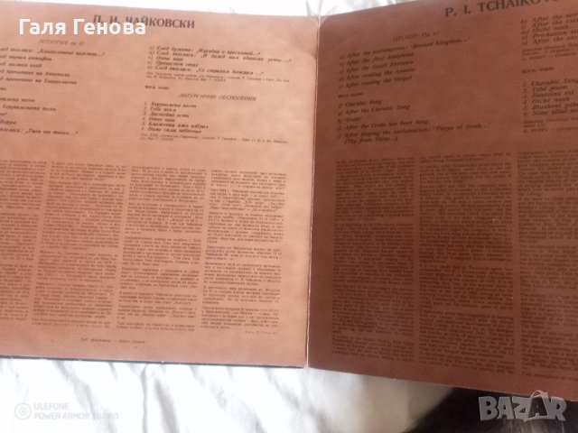 Грамофони плочи П. И. Чайковски , снимка 2 - Грамофонни плочи - 54158348