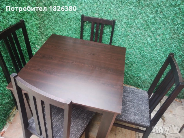 4 кухненски стола и маса, снимка 3 - Столове - 55149096