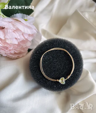 Гривни със сребро, злато и SWAROVSKI , снимка 10 - Гривни - 55557096