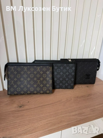 🔥 Мъжки клъч Louis Vuitton – за мъжа с визия и стил! 🔥, снимка 3 - Портфейли, портмонета - 54006270
