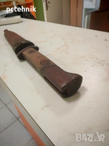 Оригинален немски щик Seitengewehr 84/98 III (Mauser K98, WW2), снимка 4 - Антикварни и старинни предмети - 54686144