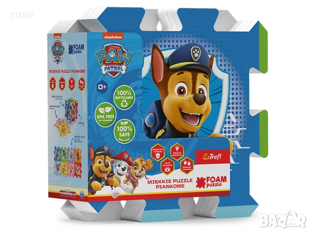 НОВИ! Мек килим пъзел постелка за игра Paw Patrol Пес Патрул , снимка 2 - Други - 54424827