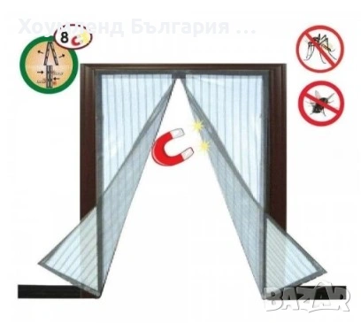 Комарници - Магнитни мрежи за прозорци и врати различни размери, снимка 3 - Дограми - 54342912