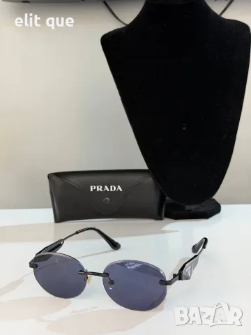 Очила + висок клас калъф + на марката кутия + сертификат + кърпичка prada, снимка 2 - Слънчеви и диоптрични очила - 55343173