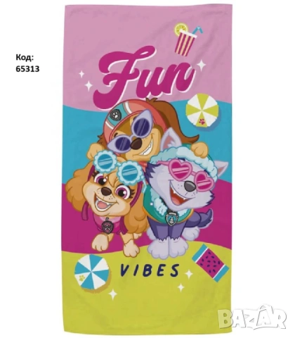 Детски Хавлии с Любими Анимационни Герои Bluey Minions Barbie Batman Paw Patrol Hello Kitty, снимка 8 - Други - 54741914