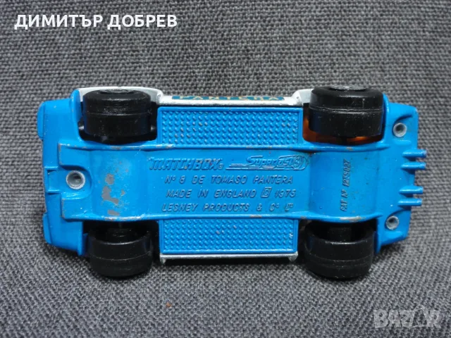 СТАРА РЕТРО МЕТАЛНА КОЛИЧКА DE TOMASO PANTERA MATCHBOX ENGLAND, снимка 6 - Колекции - 55644720
