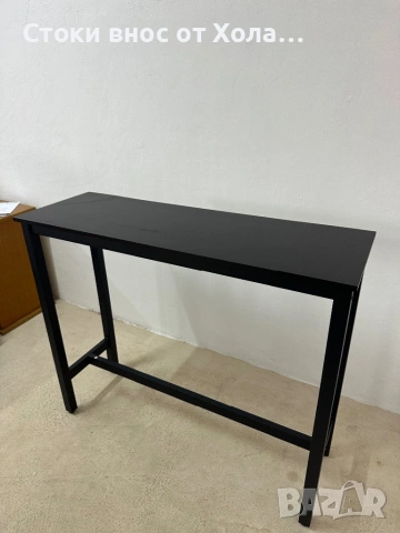 Бар маса с метална конструкция 120х40х100см , снимка 3 - Маси - 54791506
