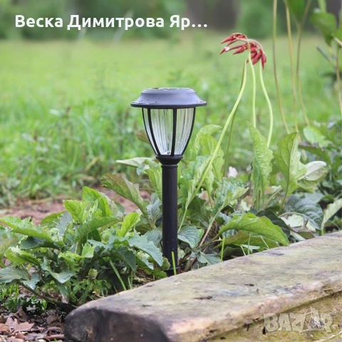 Комплект соларни градински лампи 10 броя – LED външни фенери IP44, снимка 6 - Соларни лампи - 54643102