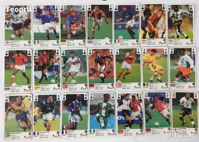 Лот карти за игра AKAS Euro 2000 Евро  , снимка 4 - Образователни игри - 54538349