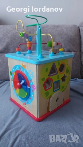 Детски дървен куб, снимка 2 - Образователни игри - 54015084