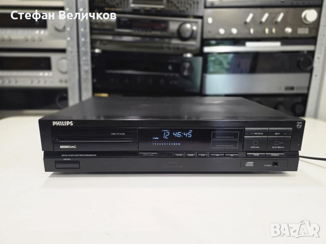 КЛАСИЧЕСКИ БИТСТРИЙМ ЗВУК! CD Плеър Philips CD 600 (Bitstream / CDM-4) 🇧🇪💿
