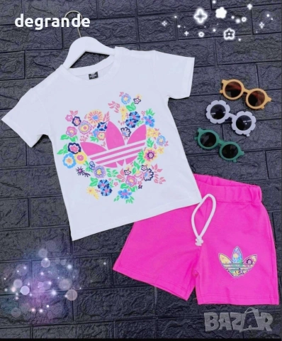 🩷 Adidas 🩷 Детски летен комплект в циклама от 3-4 г до 9-10 г