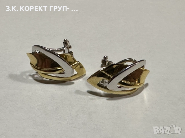 Златни дамски обеци – 14 карата (585), 5,58гр