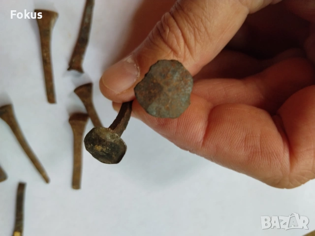 Лот стари ковани пирони, снимка 3 - Антикварни и старинни предмети - 54989792