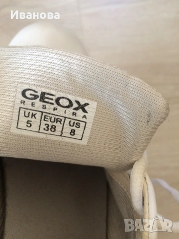 Бели спортни обувки Geox D621BA, снимка 4 - Дамски ежедневни обувки - 54303764
