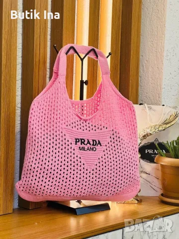 Плетена чанта PRADA, снимка 2 - Чанти - 55319068