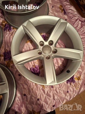 Джанти с гуми 17 5х112 от ауди а5 7.5ж ет 28 audi 7.5j et 28, снимка 5 - Гуми и джанти - 54570110