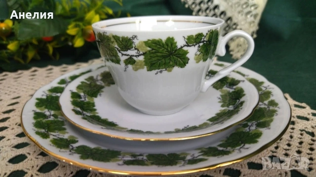 Разкош Burg Lindau porcelain за кафе, снимка 3 - Чаши - 55064554