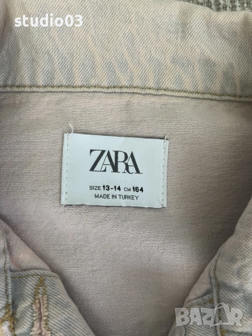 Деним яке и анорак момиче ZARA 164 см, снимка 3 - Детски якета и елеци - 55474640