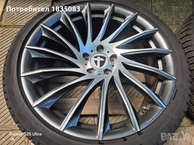 Лети джанти 20ки 5х112 Tomason + зимни гуми 255/35/20 Continental, снимка 4 - Гуми и джанти - 54504211