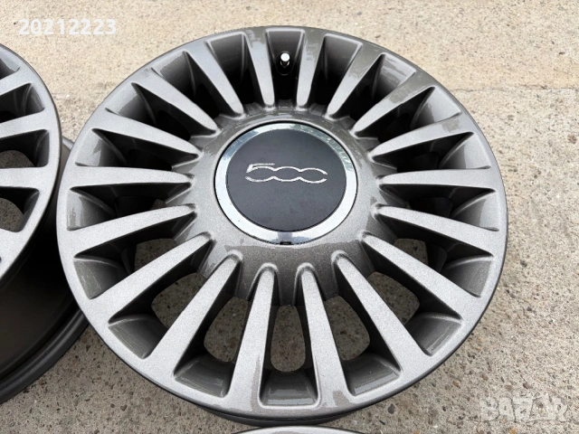 4 броя алуминиеви джанти за Fiat 500 15, снимка 9 - Гуми и джанти - 54740014