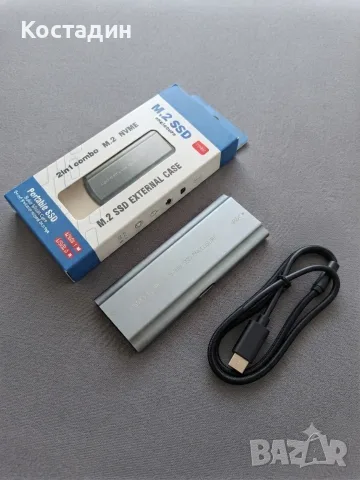 Външна кутия / кейс за M.2 NVMe SSD (USB 3.1 Type-C)
